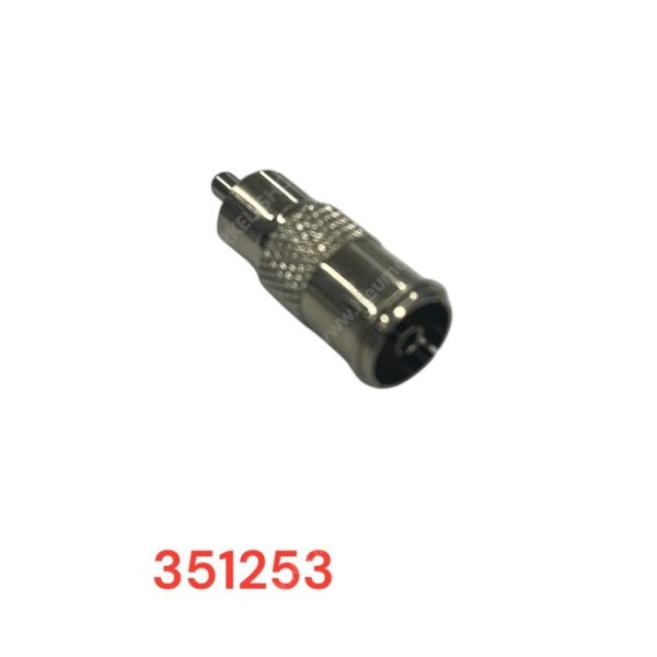 Adapter von Koax-Kupplung auf Cinch-Stecker
