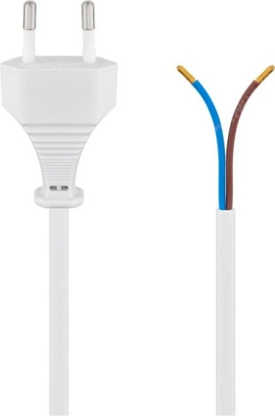 EUROKABEL mit offenem Ende weiß 1,5m