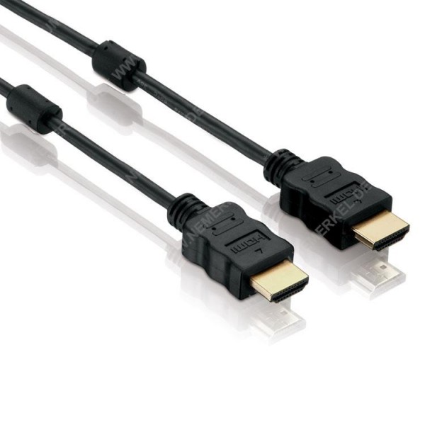 HDMI High Speed mit Ethernet Kabel mit Ferrite 2,0