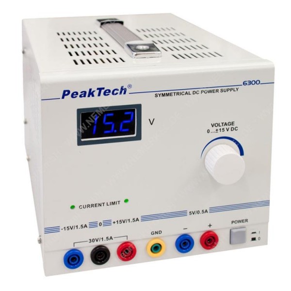 PeakTech 6300 Symmetrisches DC-Netzgerät...