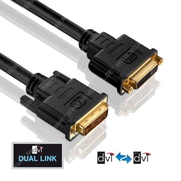 DVI Verlaengerung - Dual Link - PureInstall 2,00m