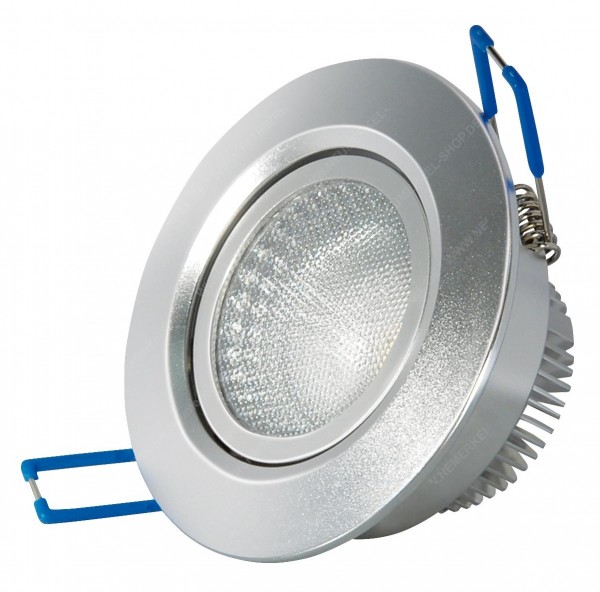 LED Downlight 6,5W, 340lm, dm85 x h49mm, silber