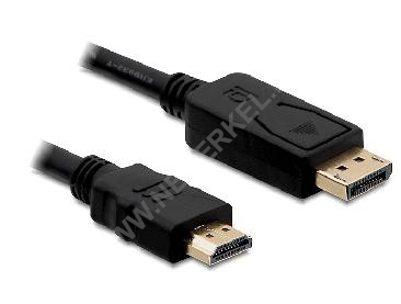 DisplayPort/HDMI Kabel 1m DP St - HDMI St ...