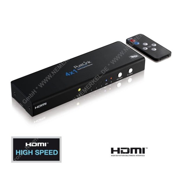 HDMI Umschalter - ProSpeed Serie - 4x1 + Audio