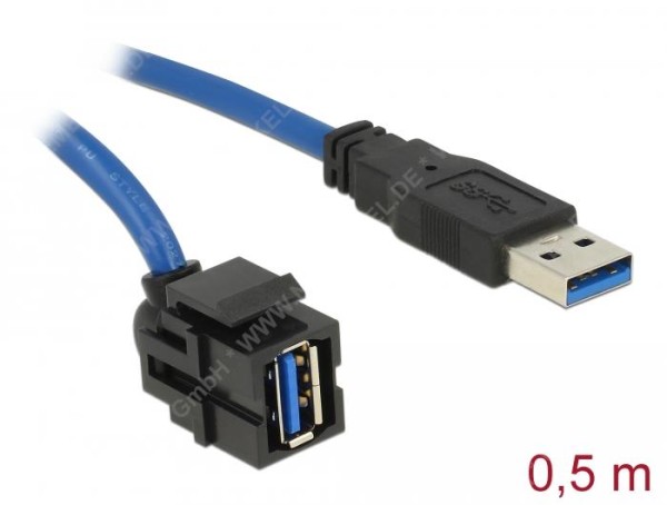 Keystone USB3.0 A 250° ST-BU mit Kabel