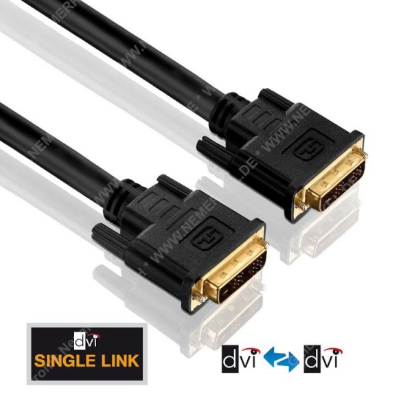 DVI Kabel - Single Link - PureInstall 7,50m