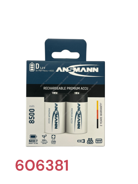 Mono Akku 8500mAh maxE, NiMH, 2er Bl...