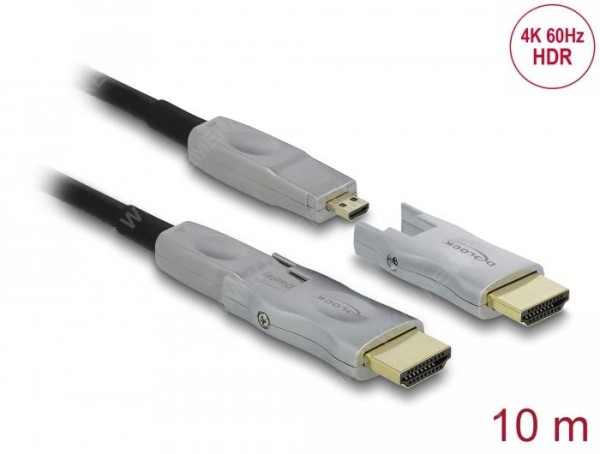 DeLock Aktives Optisches Kabel HDMI 4K 60 Hz 10 m