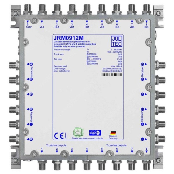 JRM 0912M, Multischalter, konfigurierbar, Kaskade...