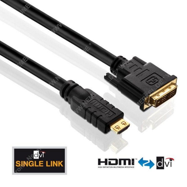 HDMI/DVI Kabel - PureInstall 7,50m