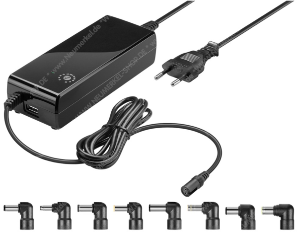 90 W Notebook-Netzteilinkl. 1x USB- und 8x DC-A