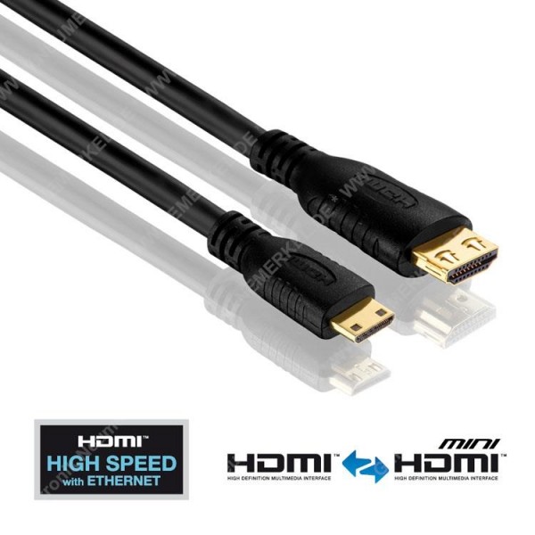 HDMI/Mini HDMI Kabel - PureInstall 2,00m