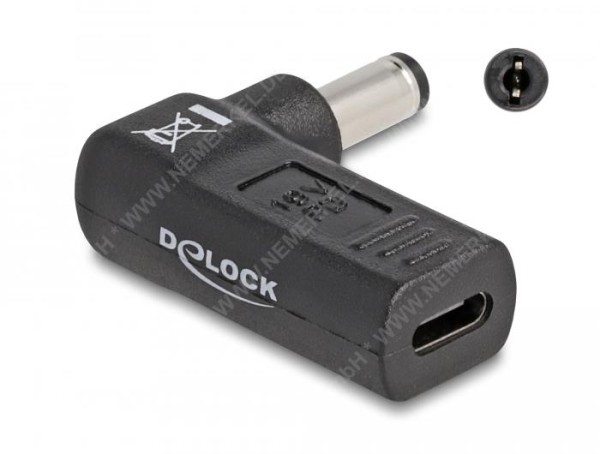 USB-C Adapter 19V m. 5,5x2,1 Stecker gew.