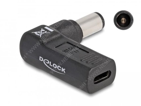 USB-C Adapter Dell 19.5V m. 7,4x5,0 Stecker gew.