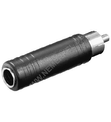 Audio-Adapter Cinch-Stecker auf 6,3mm Klinken-Bu.