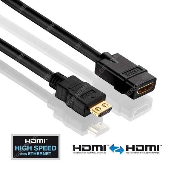 HDMI Verlaengerung - PureInstall 1,00m