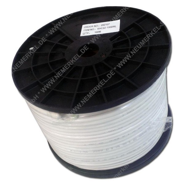 KOAX SAT KHC 22-100DR 100DB 100m Spule