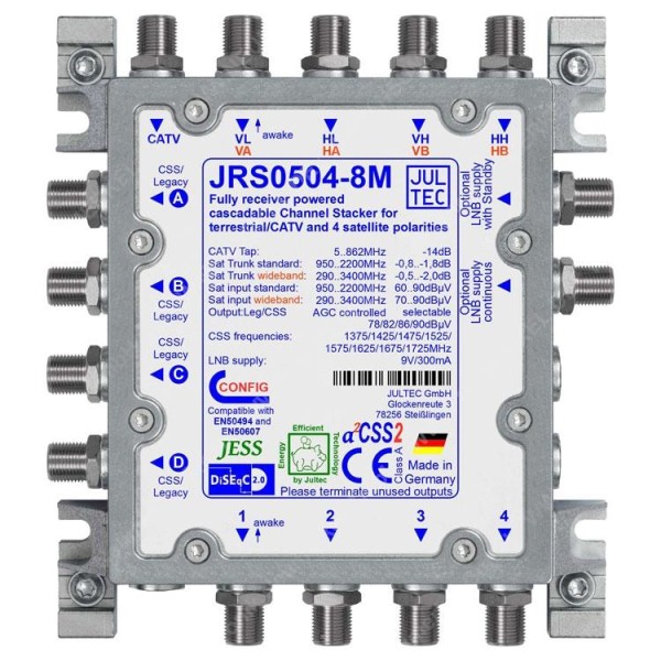 JRS 0504-8M, Einkabelumsetzer, Kaskade...
