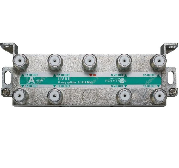 LIV 8U F-Verteiler 8-fach, 5-1.218 MHz, Polytron