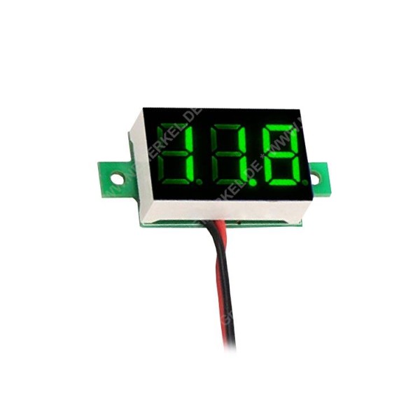 Voltmeter Digital, DMV-Serie-Mini, 3-30 Volt, grün...