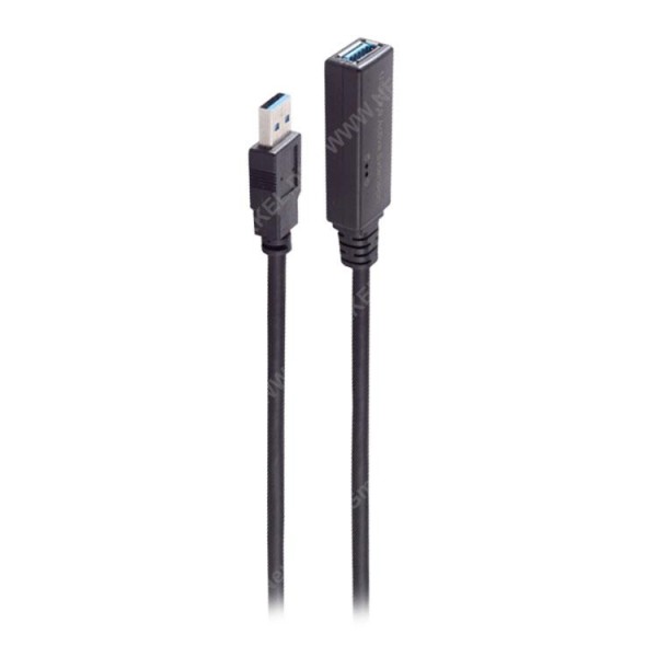 USB 3.0 Aktiv-Verlängerung 10m, Stecker A auf Buchse A, sw...