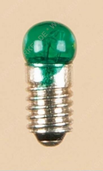 E 5,5 Lampe Kugelkopf 19V grün