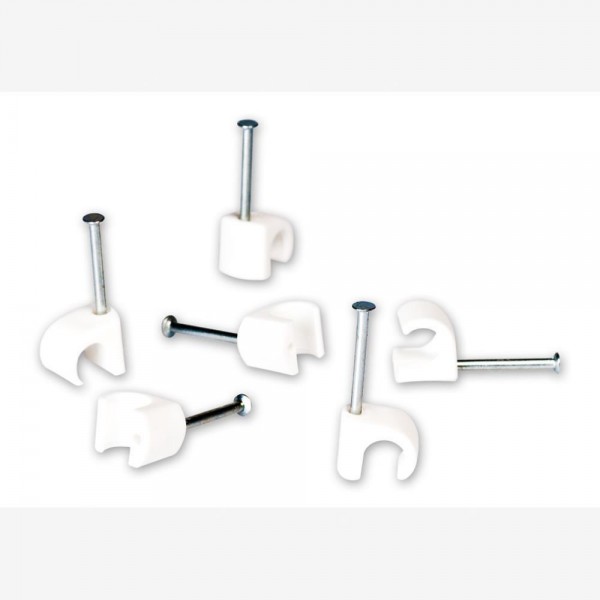 4/16 Nagel-Schelle 3-5mm, weiss, VPE 100 Stück