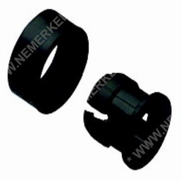 LED Fassung 3mm Hülse & Ring schwarz