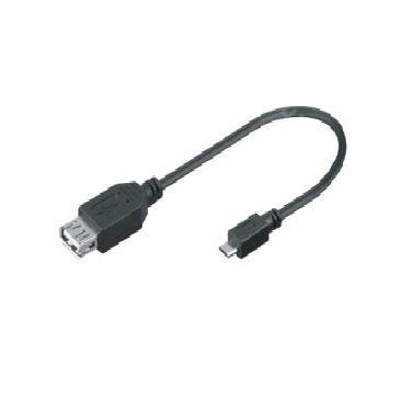 USB 2.0 OTG-Kabel Buchse A auf Micro-B Stecker