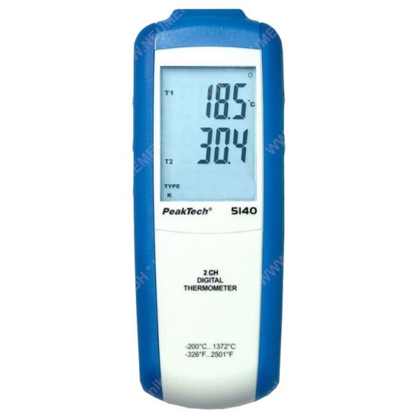PeakTech 5140 Digital-Thermometer 2 CH...