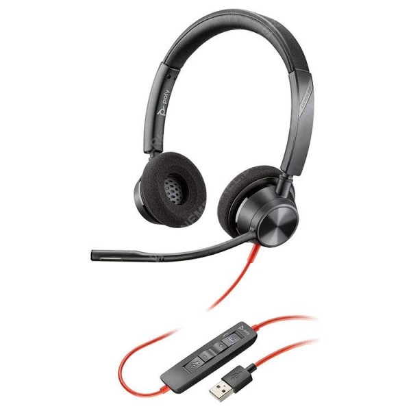 PLANTRONICS Blackwire C3320 Headset, USB-A, sw...