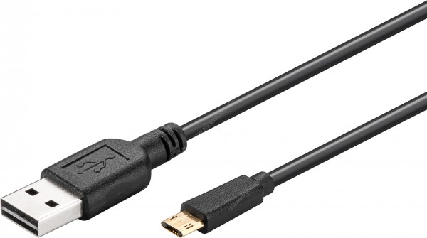 Micro-USB 2.0 Kabel, USB-A St. auf Micro-B St. 1m