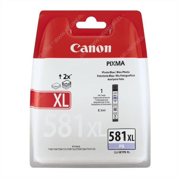 Canon CLI-581PB XL, Tinte photoblau, 8.3ml