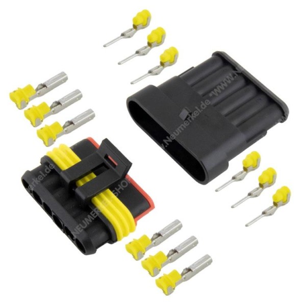 Superseal 6-polig Stecker, Buchse inkl. Dichtung..