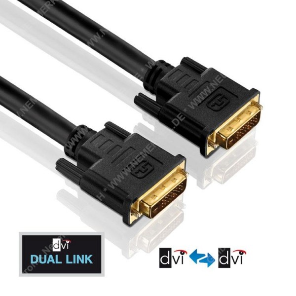 DVI Kabel - Dual Link - PureInstall 7,50m