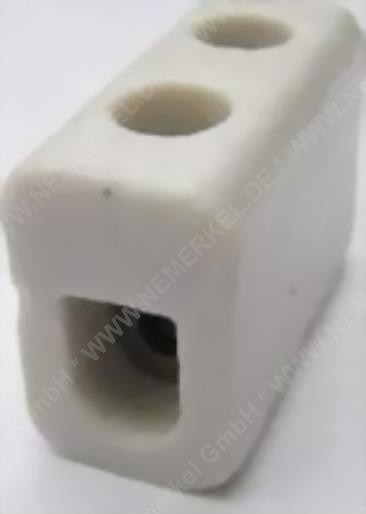 Keramiklüsterklemme 1-polig, 2,5-6mm², bis 300°C