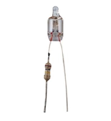 Miniatur-Lampe 230V mit Drahtanschluss radial Glim