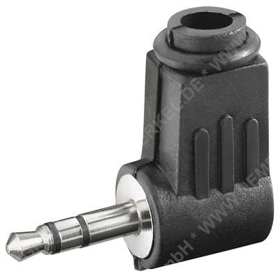 Klinkenstecker - 3,5 mm - stereo gewinkelt