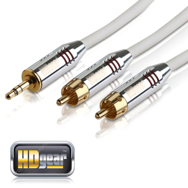 Audio Kabel 3,5mm zu Cinch - HDGear Retail 1,50m