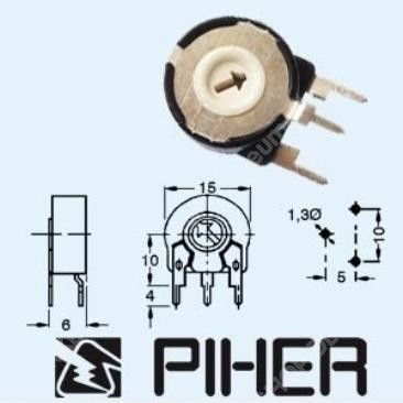 PT-15 Piher-Trimmer 50K / stehend