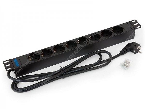 RAB-PD-X02-A1 19" Steckdosenleiste 8-fach, schwarz
