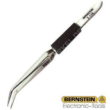Bernstein Löt-Kreuzpinzette 160 mm abgebogene Spitzen 5-156 