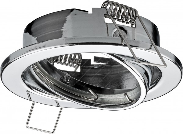 Einbaustrahler für MR16 Lampen schwenkbar chrom