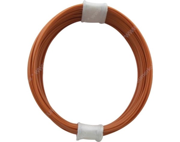 Litze 1x 0,04, Farbe orange ...