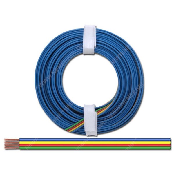 Vierlingslitze, 4x 0,14mm², 5m Länge...
