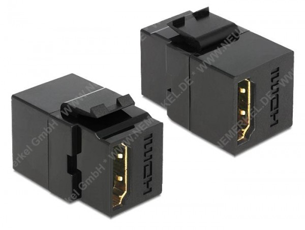 Keystone HDMI Buchse/Buchse schwarz ...