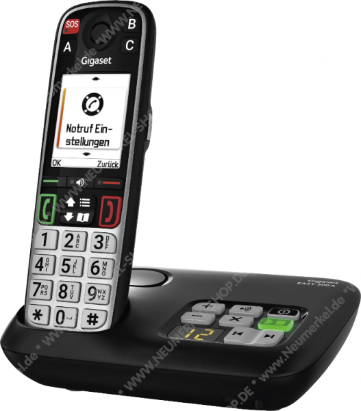 GIGASET EASY, schnurloses Festnetz-Telefon, sw...