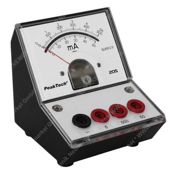 PeakTech 205-04 Analog-Amperemeter...