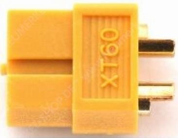 XT90 Buchsengehäuse mit Lötkontakten gold