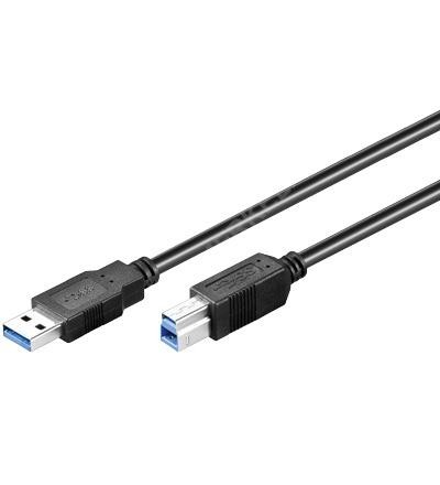 USB 3.0 Druckeranschlußkabel 0,5m schwarz